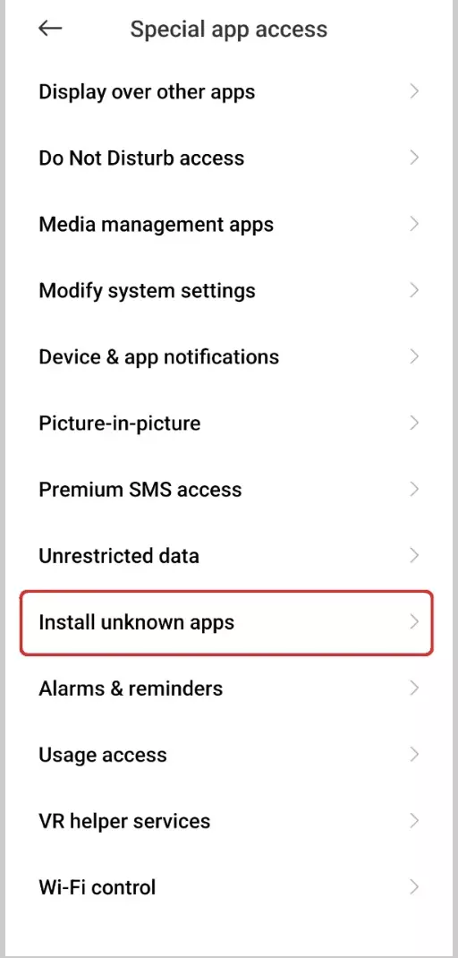 Install Unknown Apps