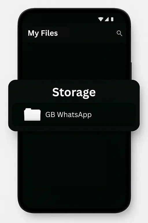 My Files - Storage - GB WhatsApp