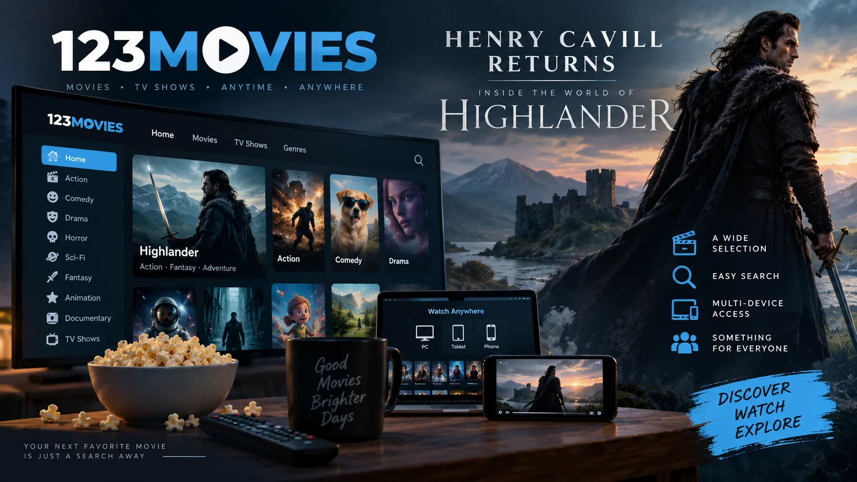 123Movies | Henry Cavill Returns: Inside the World of Highlander