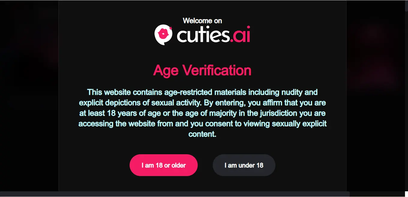 Age Verification - Cuties.AI