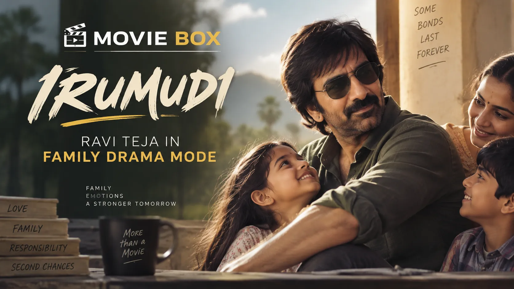 Movie box | Irumudi: Ravi Teja in Family Drama Mode