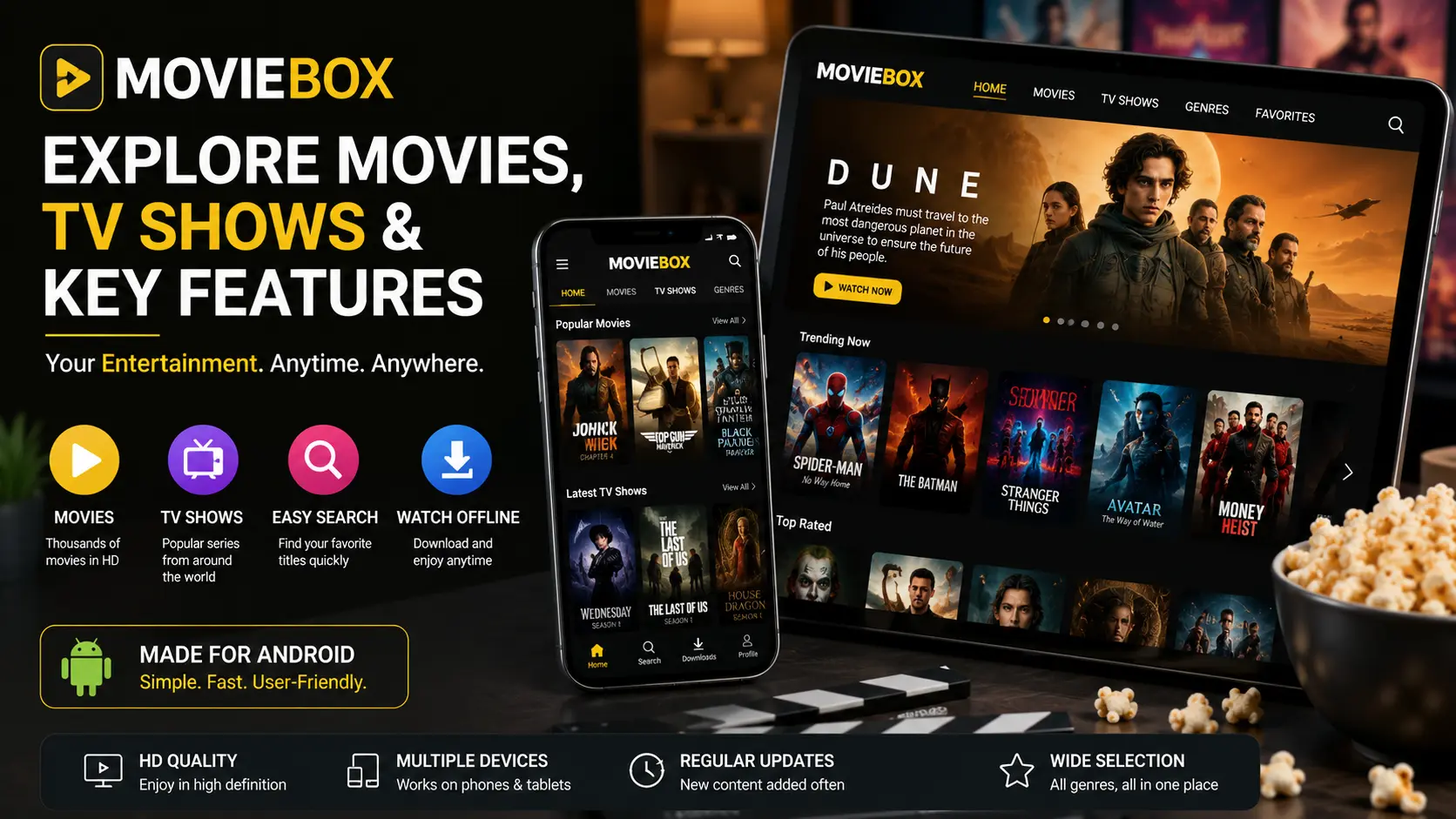 MovieBox Website: Explore Movies, TV Shows and Key Features